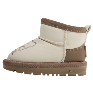 Теплые противоскользящие высокие кроссовки для малышей MAIBUXIONG, бежевый