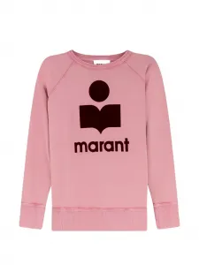 Свитшот с логотипом Isabel Marant, розовый