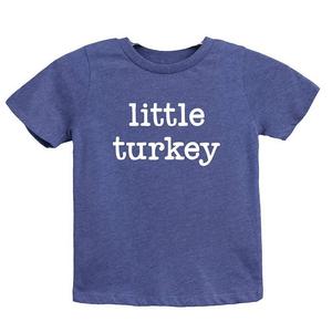Молодежная футболка с короткими рукавами и графическим рисунком Little Turkey The Juniper Shop, цвет Heather Navy