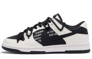 Dunk Vinyl Low top женские кроссовки для скейтбординга Nike, черный/белый