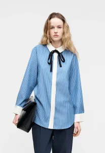 Блузка на пуговицах borassu ziana Bruuns Bazaar, Dark Blue Stripe