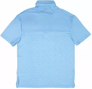 Спортивная футболка-поло для взрослых GOAT USA с ананасом, цвет Carolina Blue