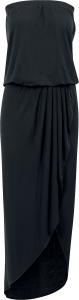 Длинное платье Urban Classics Ladies Viscose Bandeau Dress, черный