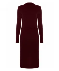 Стильное платье-футляр с длинными рукавами Kocca, красный