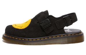 Dr.Martens Женские замшевые мюли Dr. Martens X Smiley Jorge цвета «черно-желтый»