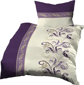 Постельное белье 140x200 + 70x90 см, хлопок вафельный пике, 31105, фиолетовый Gerald Wittmann