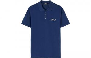 VERSACE Футболка-поло мужская синяя FW22