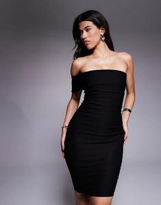 Платье-миди Vesper Bardot облегающего кроя черного цвета