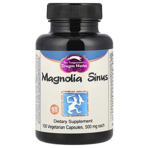 Dragon Herbs, Magnolia sinus, 500 мг, 100 вегетарианских капсул