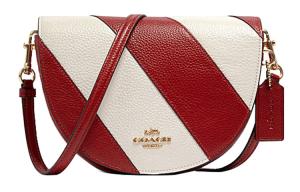 Кожаная сумка-седло ellen, через плечо, кросс-боди маленькая женская белая COACH, Set (Bag+Dust Bag)