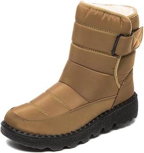 Женские зимние ботинки Stunner с меховой подкладкой, утепленные, на щиколотку, водонепроницаемые, для прогулок и походов, хаки