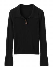 MANGO Свитер 'YEMA' в черном цвете