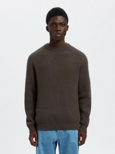 SELECTED Свитер в цвете шоколад