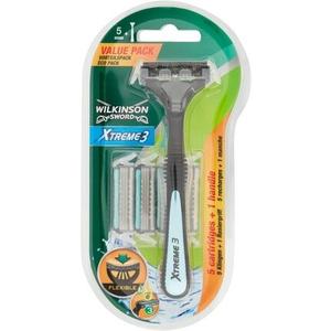 Xtreme3 ‹В‹ Бритва с 3 лезвиями + 5 насадок для бритвы, Wilkinson Sword