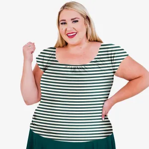 Женский укороченный купальный топ Zoey с короткими рукавами больших размеров Calypsa