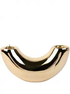 Подсвечник horn, 9х16х7 см, Dinosaur Designs, золотистый