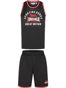 Lonsdale Спортивный костюм "Комплект майки и шорт Pewsey, стандартный крой" черного цвета