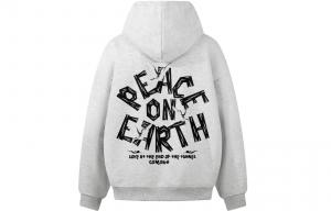 Толстовка Unisex Hooded Moderate Heavyweight ZIAREL, белый heather серый