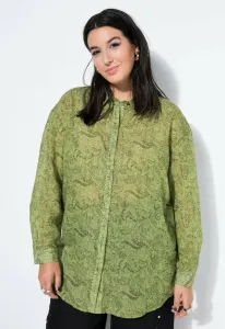 Длинная рубашка с узором пейсли Studio Untold, Palm Green