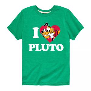 Футболка Disney I Love Pluto для мальчиков 8–20 лет Licensed Character, зеленый