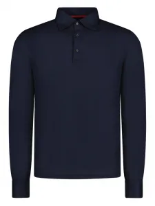 Шерстяная рубашка поло Isaia, синий
