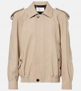 Кожаная куртка Saint Laurent, Gris Clair