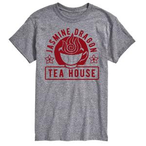 Футболка Big & Tall Avatar The Last Airbender с принтом «Жасминовый чай» Nickelodeon, серый