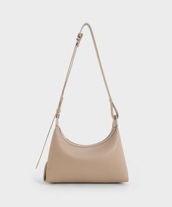 Сумка-хобо "Трапеция" Орели Charles & Keith, цвет Taupe