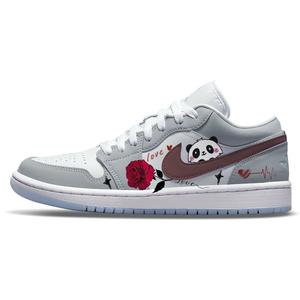 Jordan Баскетбольные кроссовки Air 1 Vintage, женские, низкие, серо-белые