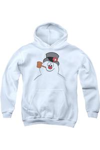 Детская толстовка с капюшоном Frosty The Snowman и мордочкой Фрости Gildan, белый