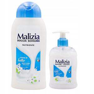 Malizia Набор гель для душа CREMA DI LATTE 300 мл + жидкое мыло CREM