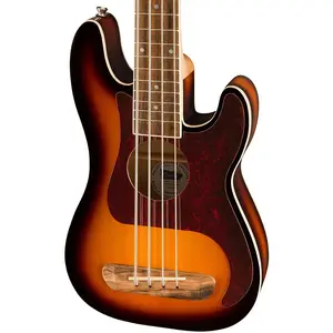 Fender Fullerton Precision Bass Ukulele - гриф из ореха, 3-цветный солнечный взрыв