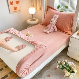 Yalu Простыня из молочного велюра 120х200 см, подходит для матрасов 5-25 см, цвет Y Caramel