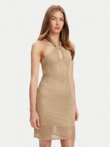 Облегающее трикотажное платье W5YK34 Z24F0 Guess, золотой