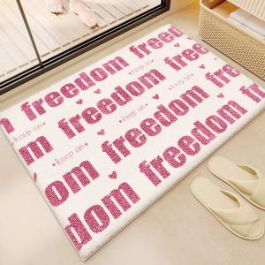 Budis Ковер 80х100 см для прихожей и ванной, абсорбирующий, с геометрическим дизайном, нескользящий