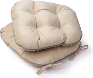 Подушка на сиденье с ремнями для крепления 40х40 см, подушка на стул, подушка, подушка на стул, комплект из 2 шт., 40х40х5 см