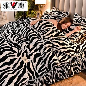 Yalu Комплект постельного белья из 4 предметов (пододеяльник 220х240 см), вельвет, цвет Banma