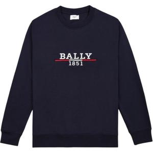 Свитер с вышитым логотипом BALLY, синий