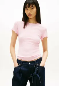 Блузка из жатой ткани сирсакер Tommy Jeans, Pearly Pink