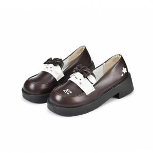 OAON Лоферы женские черно-коричневые - коричневые, цвет Brown