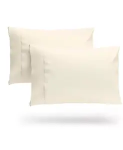 Роскошные наволочки из смеси бамбукового шёлка - ультрамягкие - охлаждающие и дышащие Cosy House Collection, cream