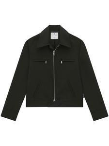 Courrèges куртка-рубашка на молнии, черный