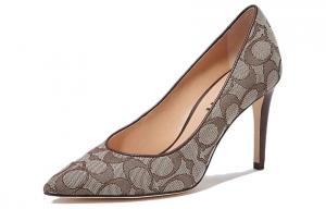 ТРЕНЕР Высокие каблуки для женщин COACH, Gray/White