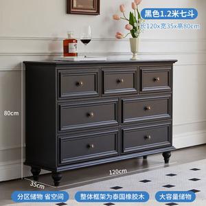 Yu Senyi Комод 80 см для спальни и гостиной, 5 ящиков, черный, сборка ножек требуется