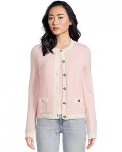 Свитер Lilly Pulitzer Cavan Sweater Set, цвет Heathered Conch Shell Pink Coastal Check