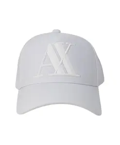 Бейсболка с козырьком и логотипом Armani Exchange, белый