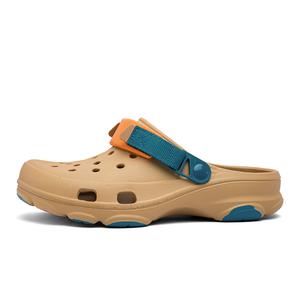 Сабо для подростков EVA Anti Kick, износостойкие, водонепроницаемые и дышащие, быстросохнущие NEZHACHAOHAI, черный/фиолетовый