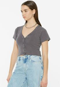 Кардиган CLE-O CROPPED Harlem Soul, антрацит