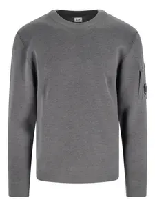 Свитер с логотипом C.P. Company, серый