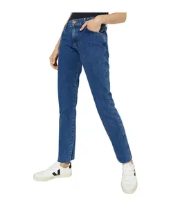 Прямые джинсы Trucker с заниженной талией One Teaspoon, синий